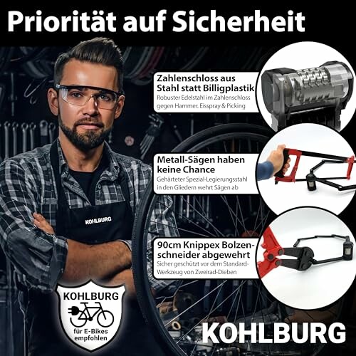 Produkte zur Fahrradsicherheit von Kohlburg